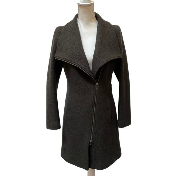 Soia & Kyo Jackets & Blazers - Soia & Kyo Wool Blend Moto Zip Jacket Women's Size Medium Dark Green